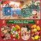 Christmas Gift Bags,18 PCS Large Reusable Christmas Tote Bags with Handles, Christmas Treat Bags, Multifunctional Non-Woven Christmas Bags for Gifts Wrapping, Shopping, Xmas, Party Favor Bags, 12.8" x